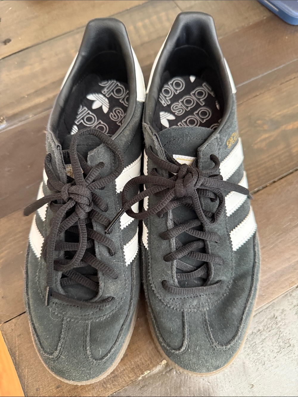 adidas Black with White Stripes Men’s Sneakers